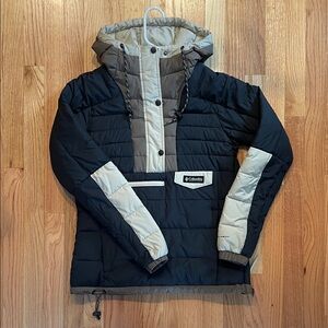 Columbia Quarter Zip Anorak Puffer Coat